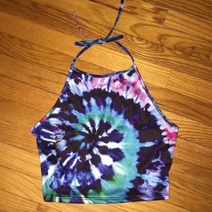 Tie dye halter top